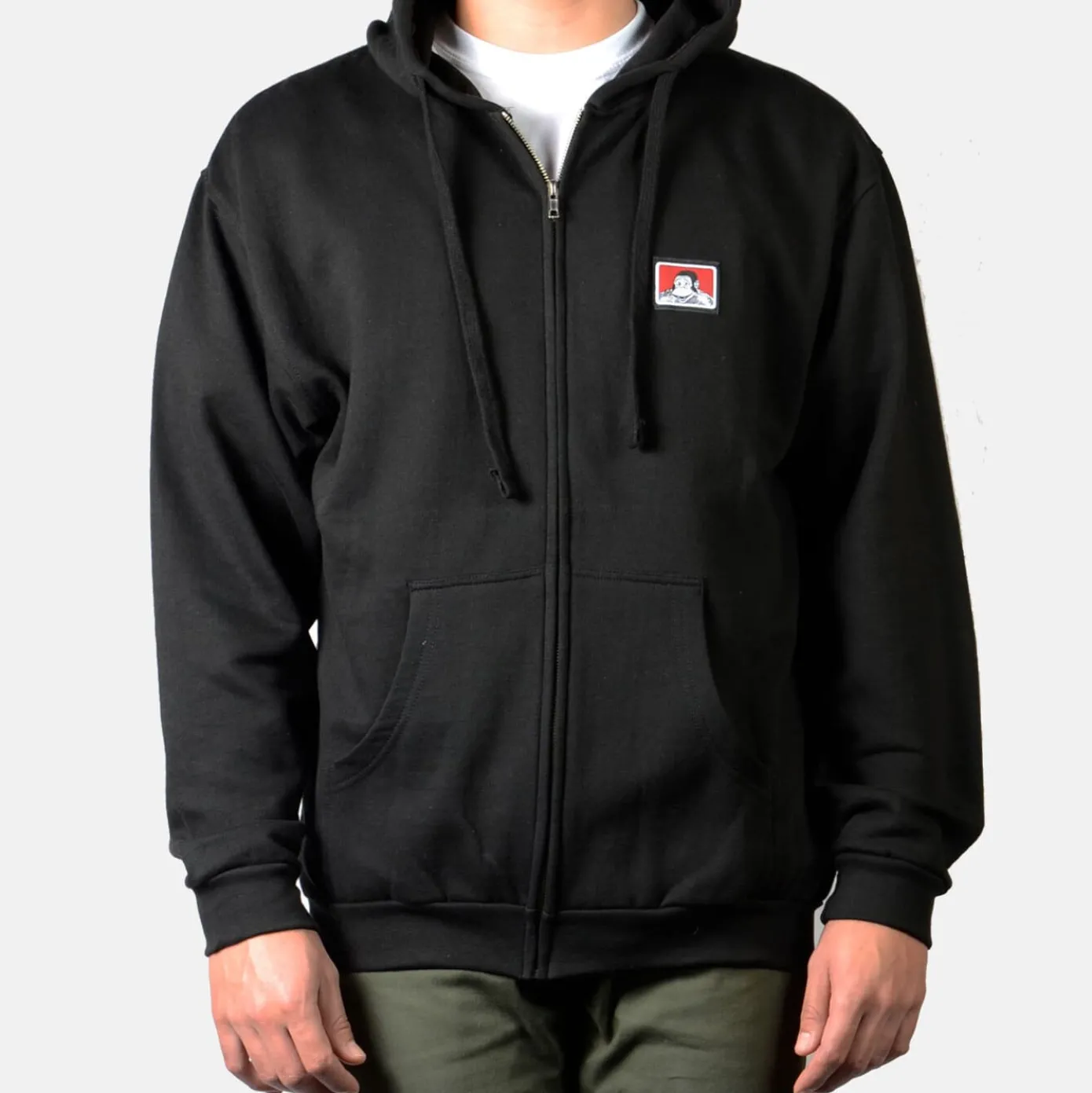 Hooded Full Zip Sweatshirt - Black