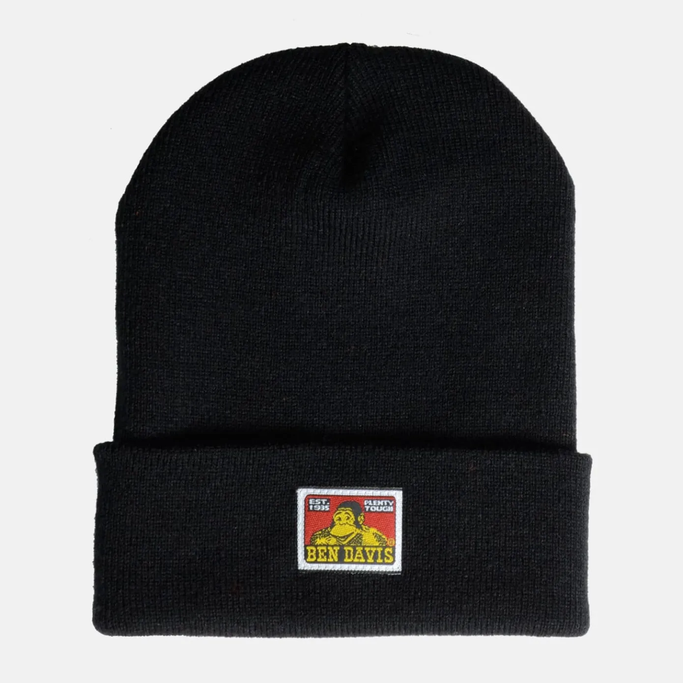 Cuffed Knit Beanie - Black