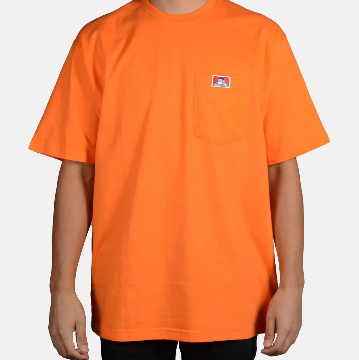 Heavy Duty Short Sleeve Pocket T-Shirt - Orange